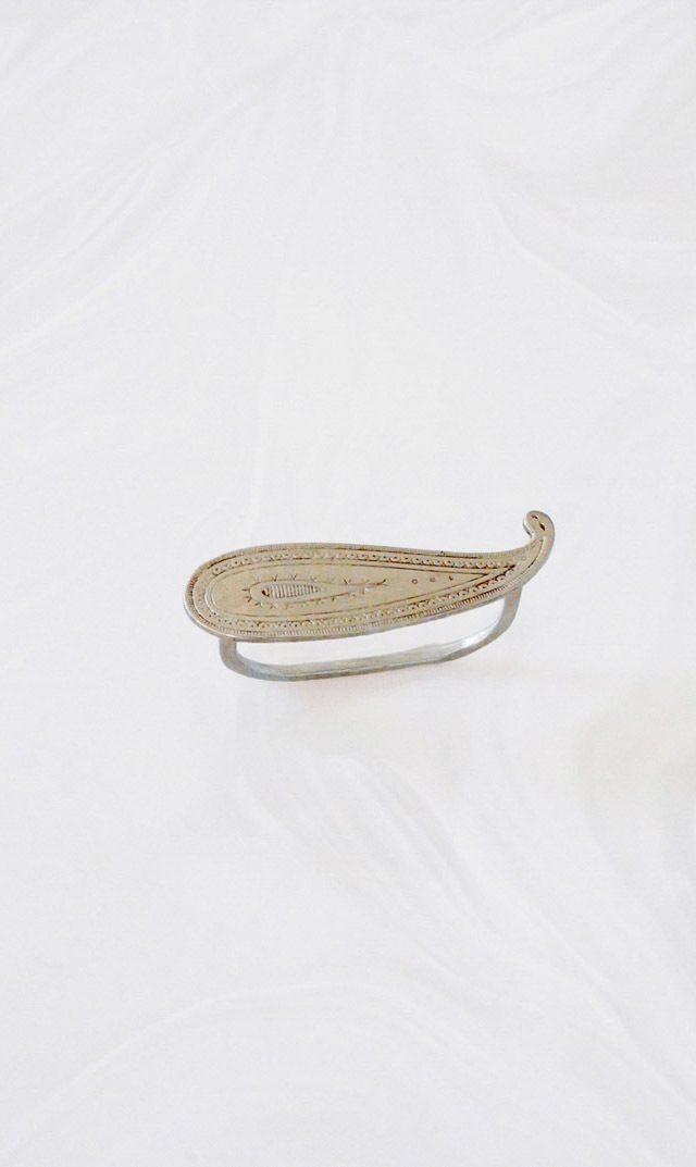 [ ※受注販売(～3/22）]【アドラル（ADRAR）】PAISLEY DOUBLE RING(シルバー）