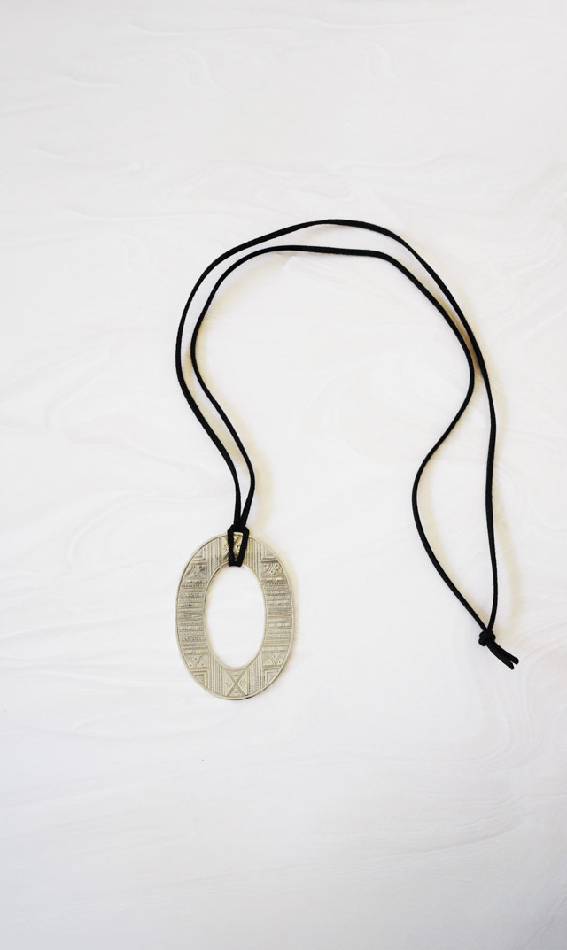 [ ※受注販売(～3/22）]【アドラル（ADRAR）】OVAL NECKLACE(シルバー）