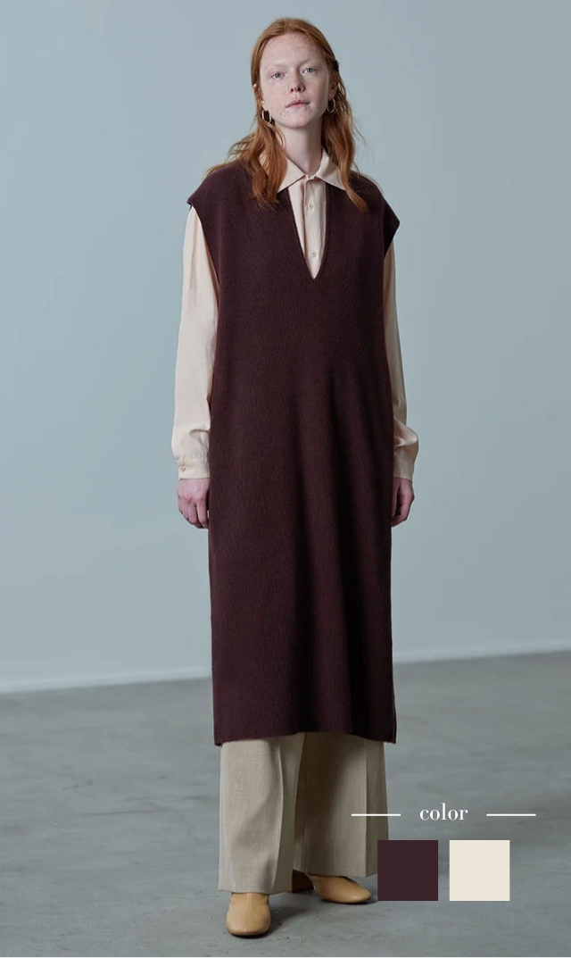 【アニュアル(ANNUAL)】KAFTANニットワンピース(2色展開)