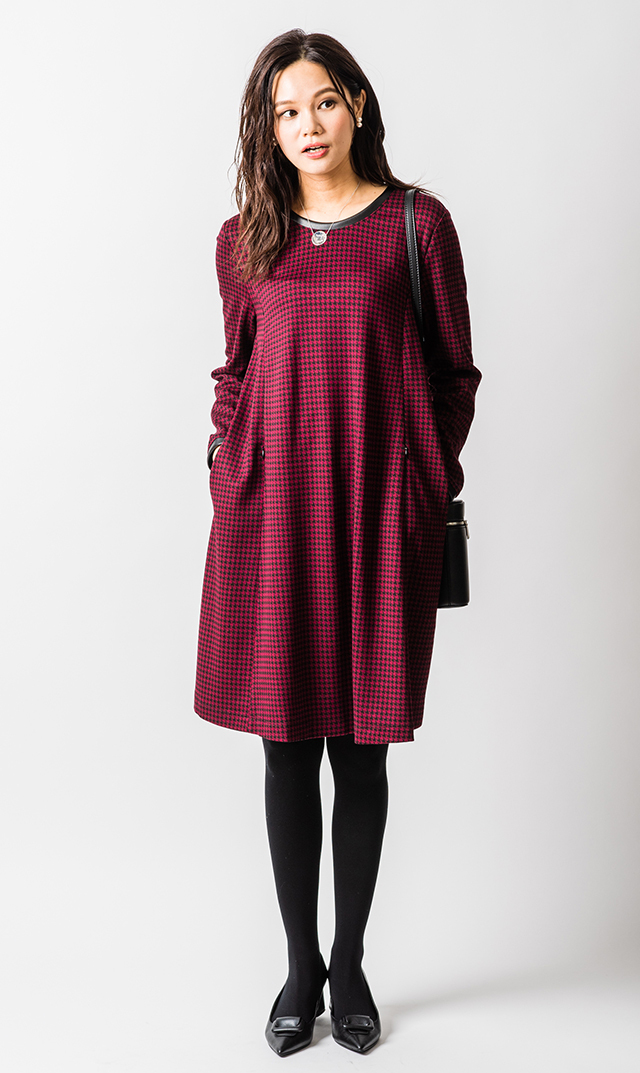 アテッサ ジャガードナーシングドレス ボールド