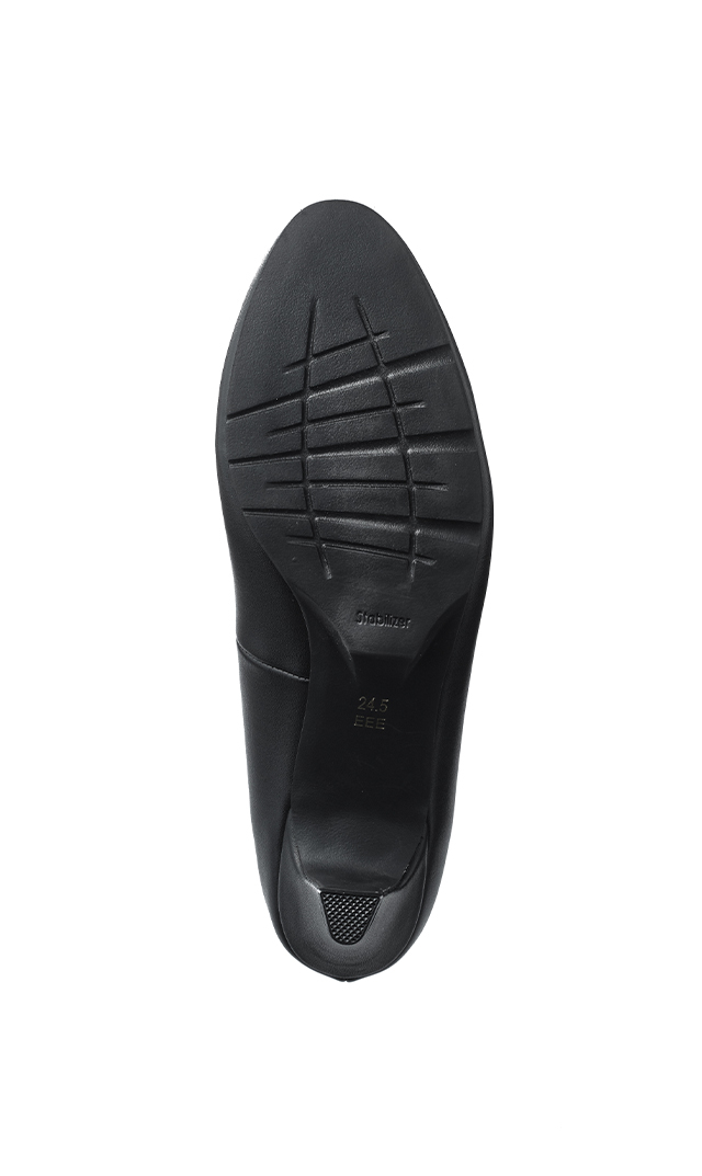 5?pヒールフォーマルパンプス黒