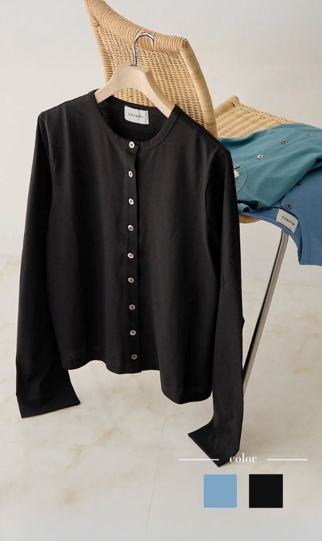 【アダワス】ドライジャージーカーディガン（2色展開）