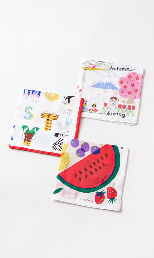 ブルーミーズ】プリントハンカチ（全4柄）が登場！