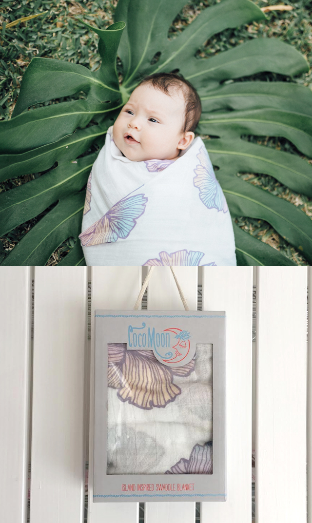 ココムーン Cocomoon バンブーおくるみ Seaflower