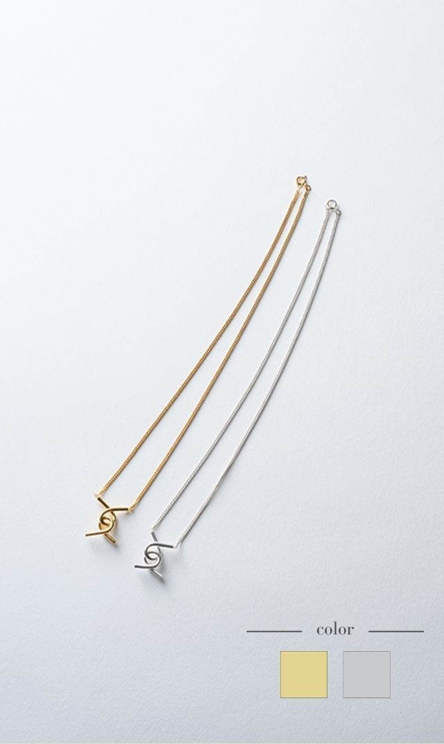 ネックレス銀金