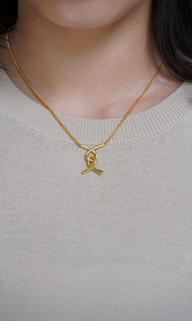 ネックレス銀金