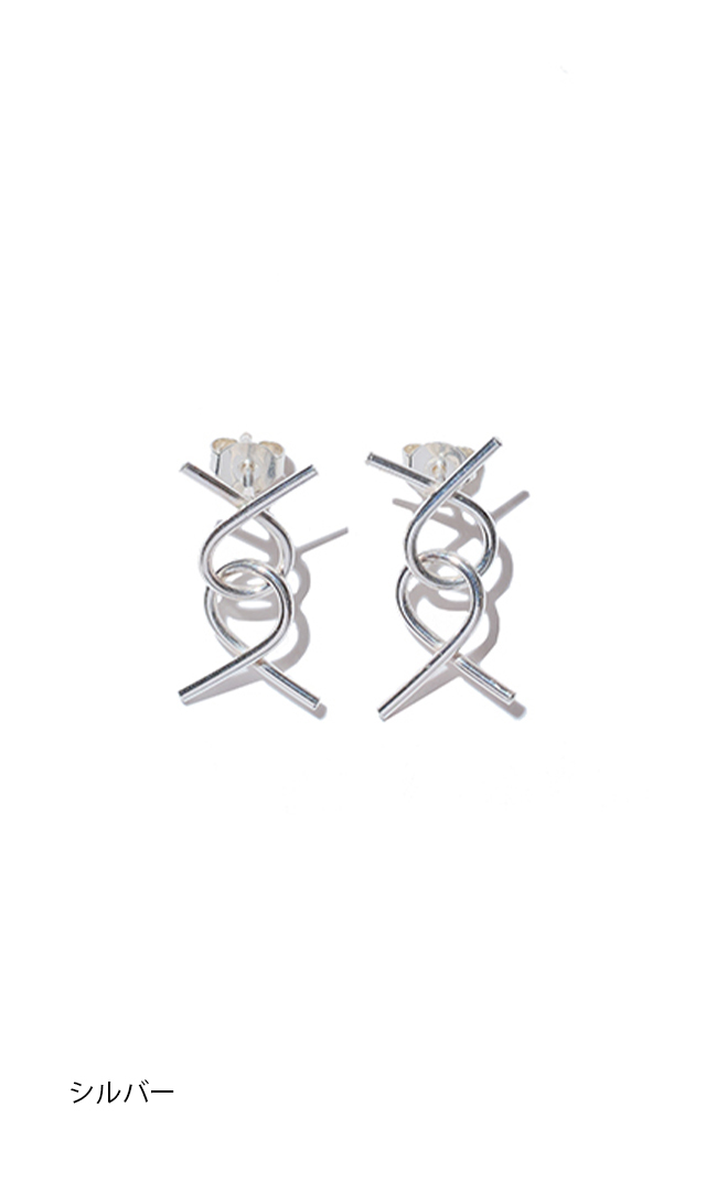ワイヤーピアス銀金