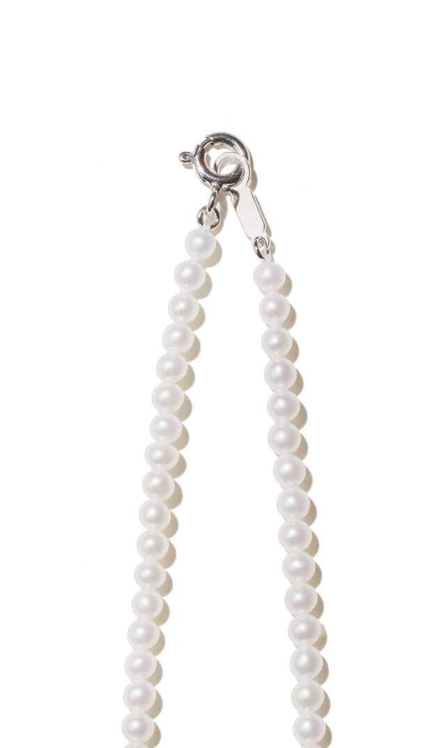 ファンエンパイヤ】有核ベビーパールネックレス(ホワイト/3mm）