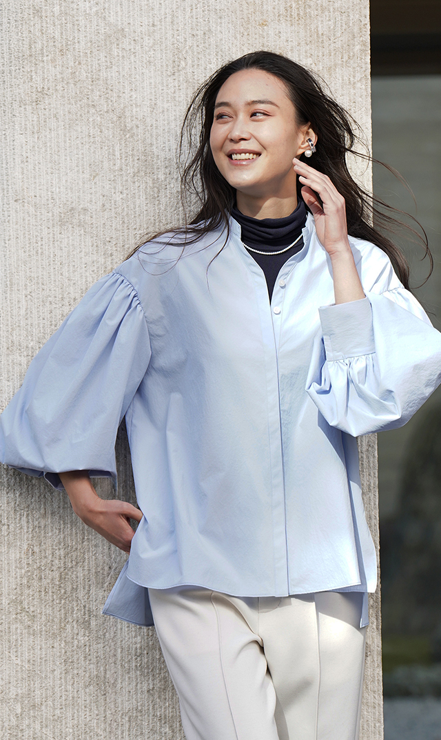 ファンエンパイヤ】有核ベビーパールネックレス(ホワイト/3mm）