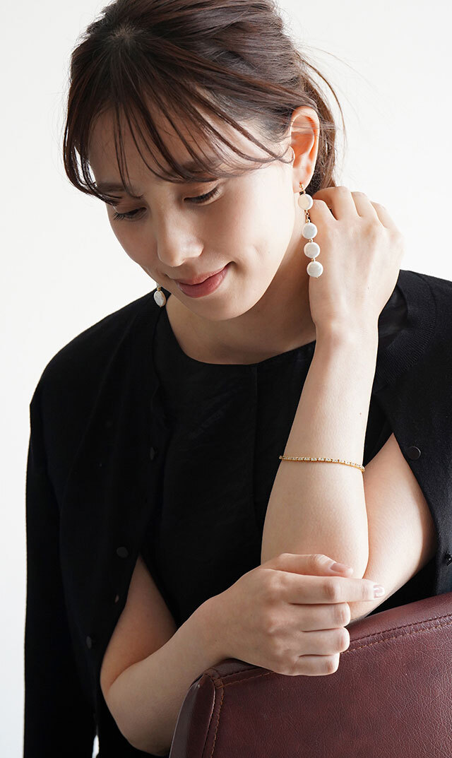 ファンエンパイヤパールピアス