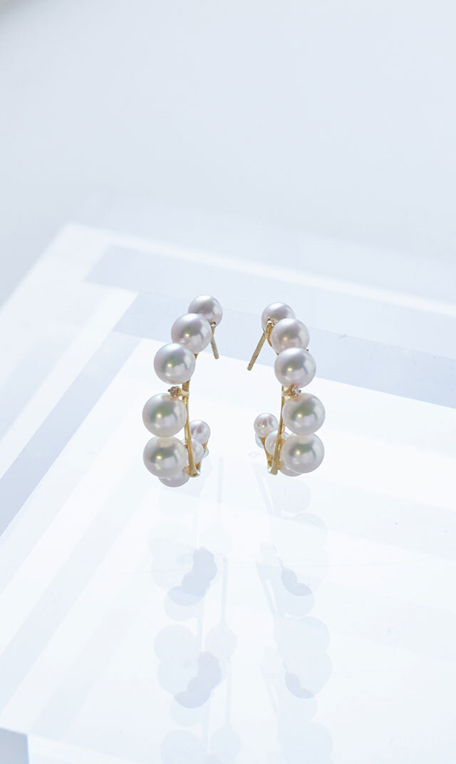 ファンエンパイヤアコヤパールピアス