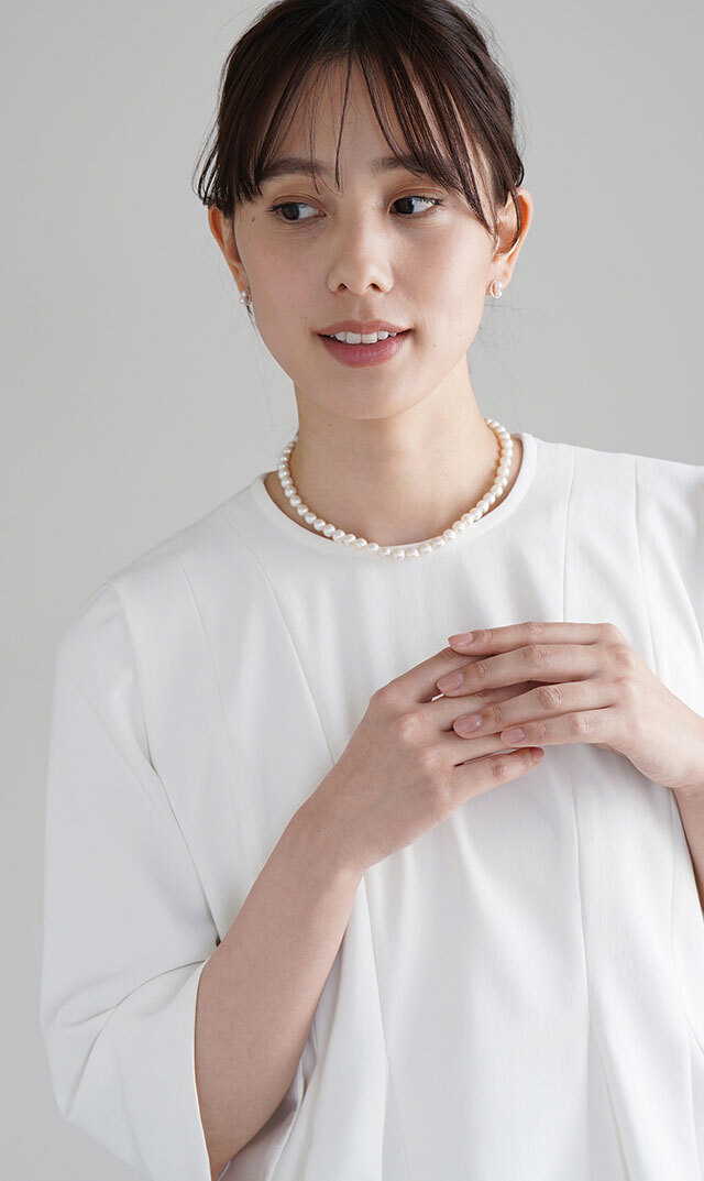 ファンエンパイヤ有核パールネックレス