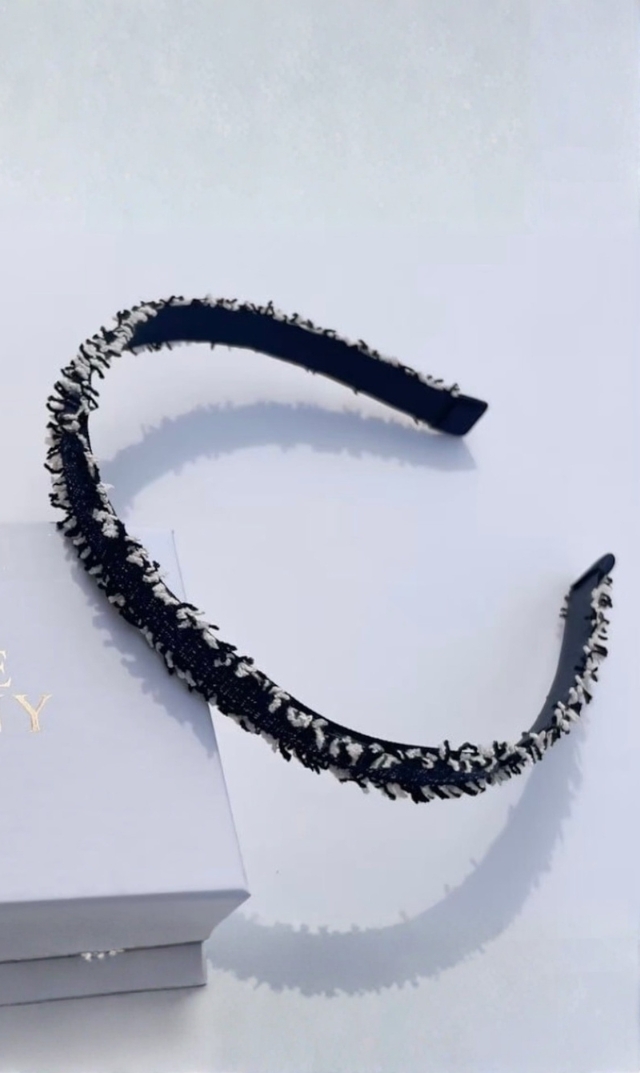[期間限定販売]【ハニービジュー(THE HANY Bijoux)】デニムツィードスキニーカチューシャ