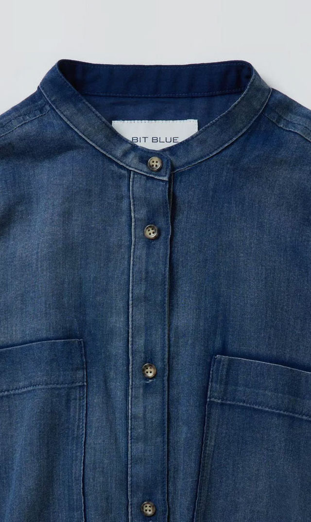 H.V.F.N BIT BLUE コラボ デニムシャツ FLOW DENIM H.V.F.N (ハブファン)」とデニムブランド 「BIT BLUE」とのコラボ