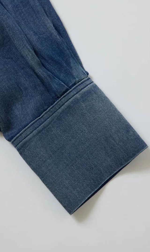 H.V.F.N BIT BLUE コラボ デニムシャツ FLOW DENIM H.V.F.N (ハブファン)」とデニムブランド 「BIT BLUE」との