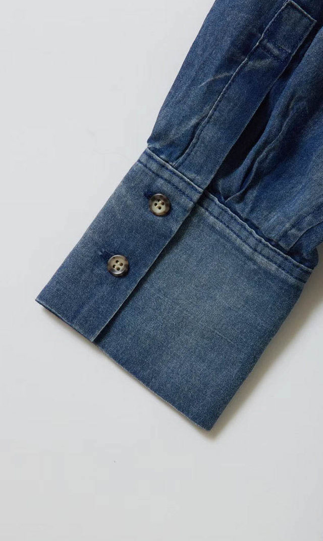 H.V.F.N BIT BLUE コラボ デニムシャツ FLOW DENIM H.V.F.N (ハブファン)」とデニムブランド 「BIT BLUE」との