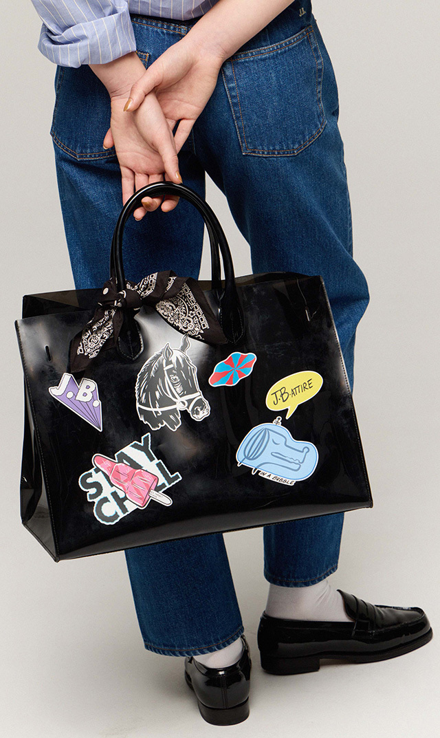 【ジェービーアタイア(J.B. ATTIRE)】PARIS BAG(ブラック）