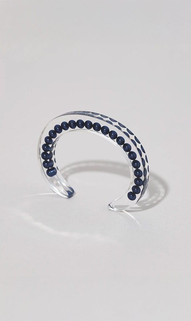 [POPUP期間限定販売(～9/13）]【ジュティク(JUTIQU)】Essence Bangle 2（ネイビー）