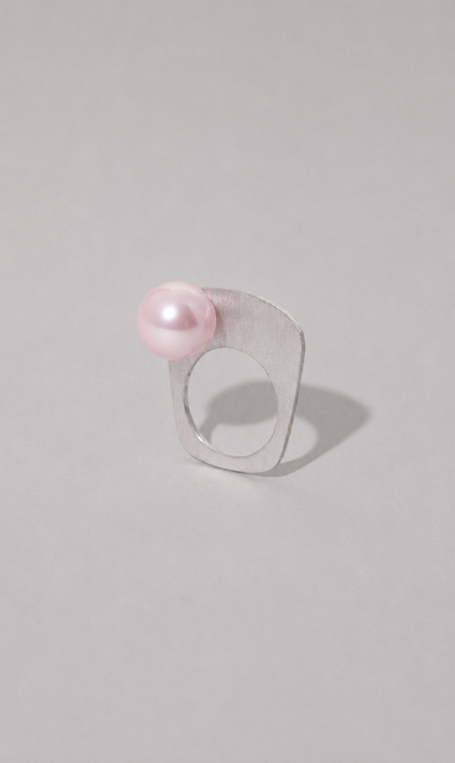 [POPUP期間限定販売(～9/13）]【ジュティク(JUTIQU)】Essence Silver Ring10(サクラ）