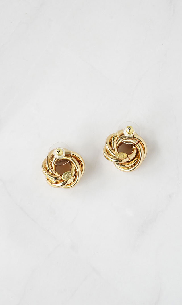 関税込【Phase Eight】ストーン ピアス&ネックレス セット GOLD crossfor公式】 24金製 ダンシングストーンネックレス