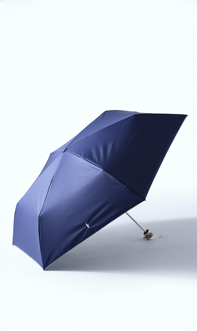 晴雨兼用折りたたみ軽量日傘紺