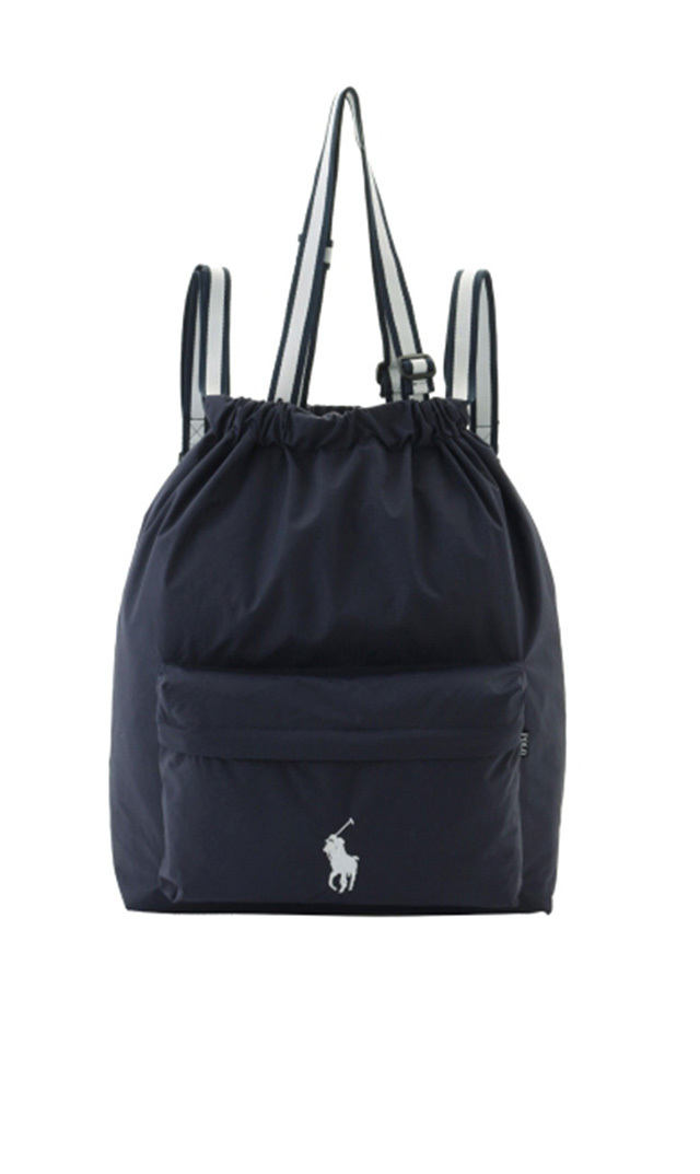 【ポロ ラルフ ローレン】2WAYレインバッグカバー POLO PONY 撥水加工 レインバッグ（ネイビーブルー）