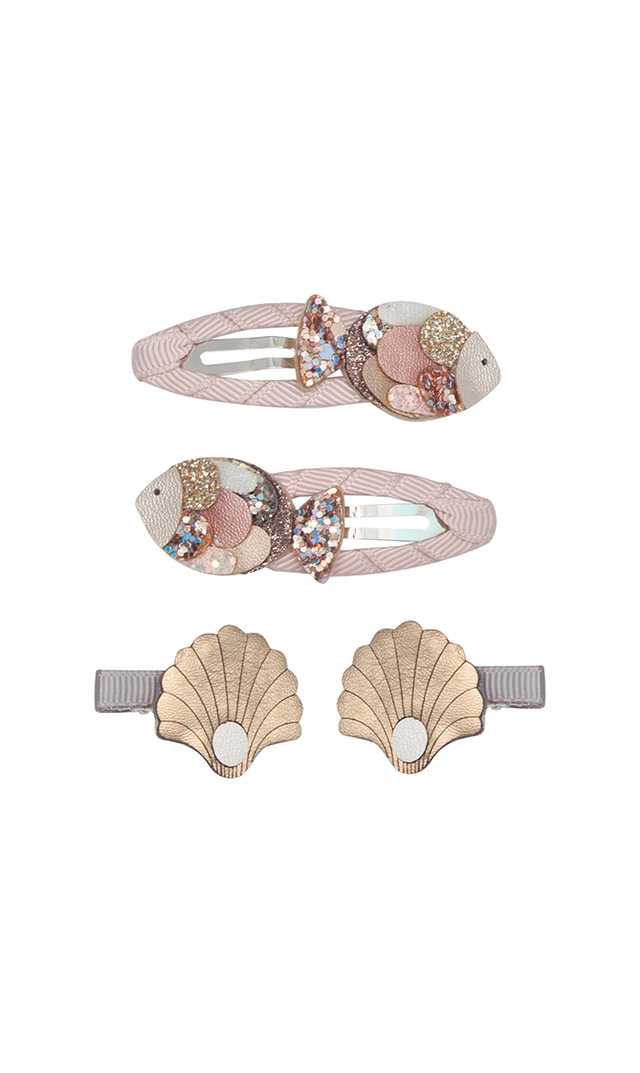 インポートフィッシュヘアクリップ（4個セット）