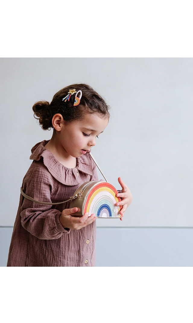 インポートレインボーポシェット