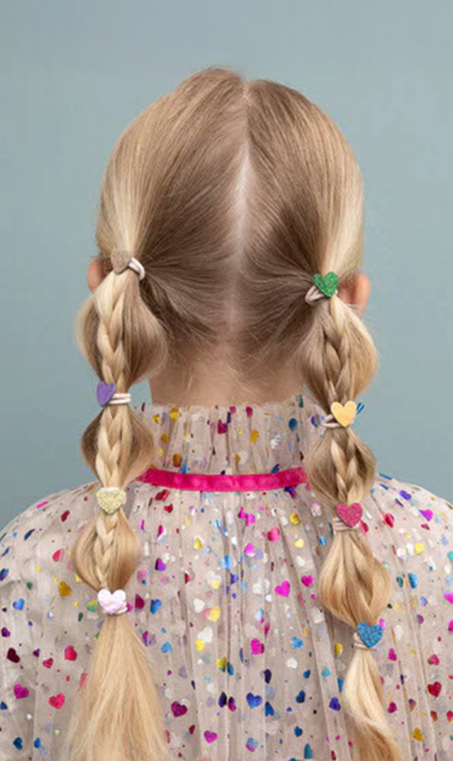 【ミミ＆ルーラ】ジャジーハートミニヘアゴム(8本セット)