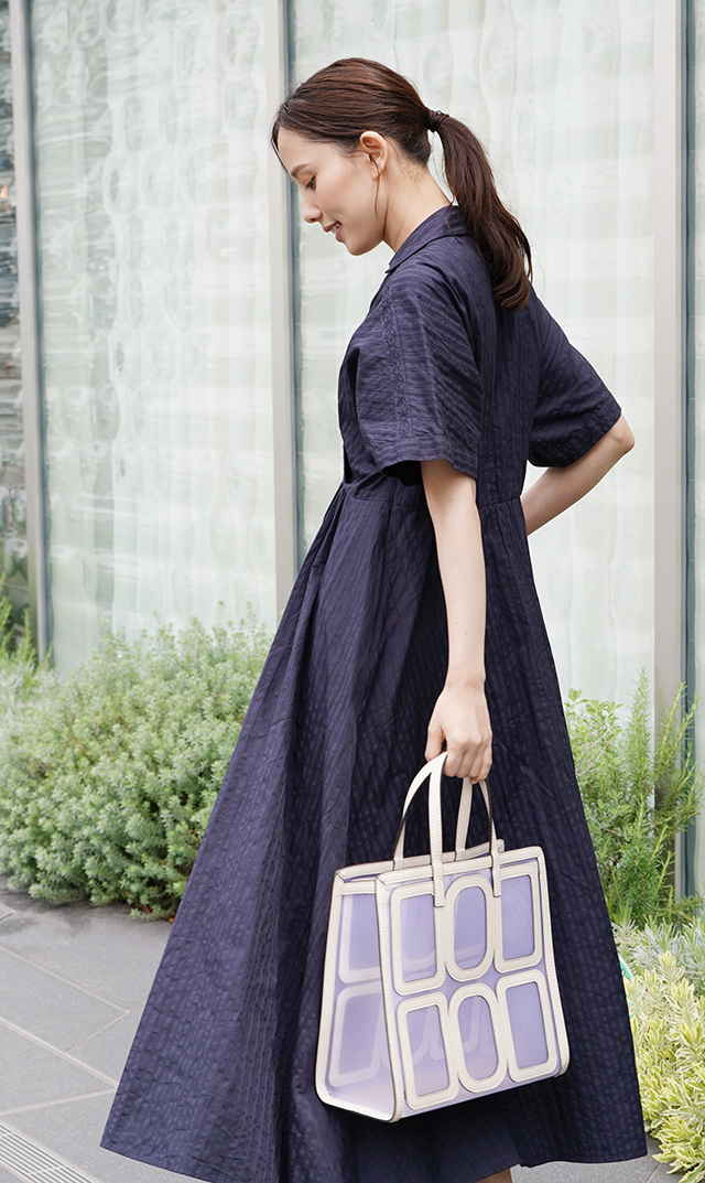 ヌキテパから、カシュクールのアシンメトリードレス“Poplin Shirts