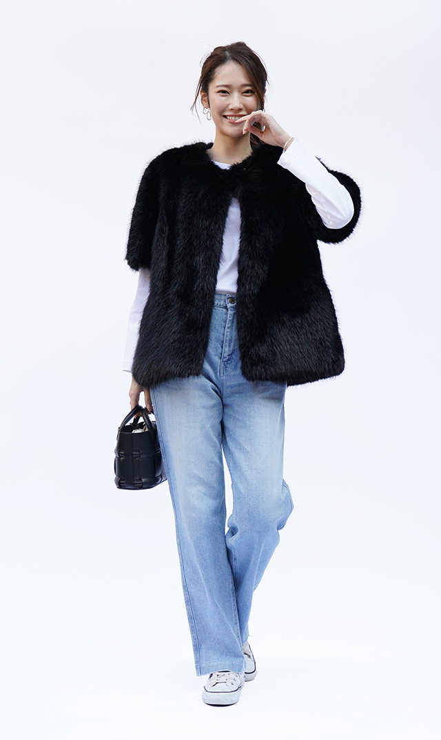 オルセットナイロンショルダー付きRETE バッグ黒