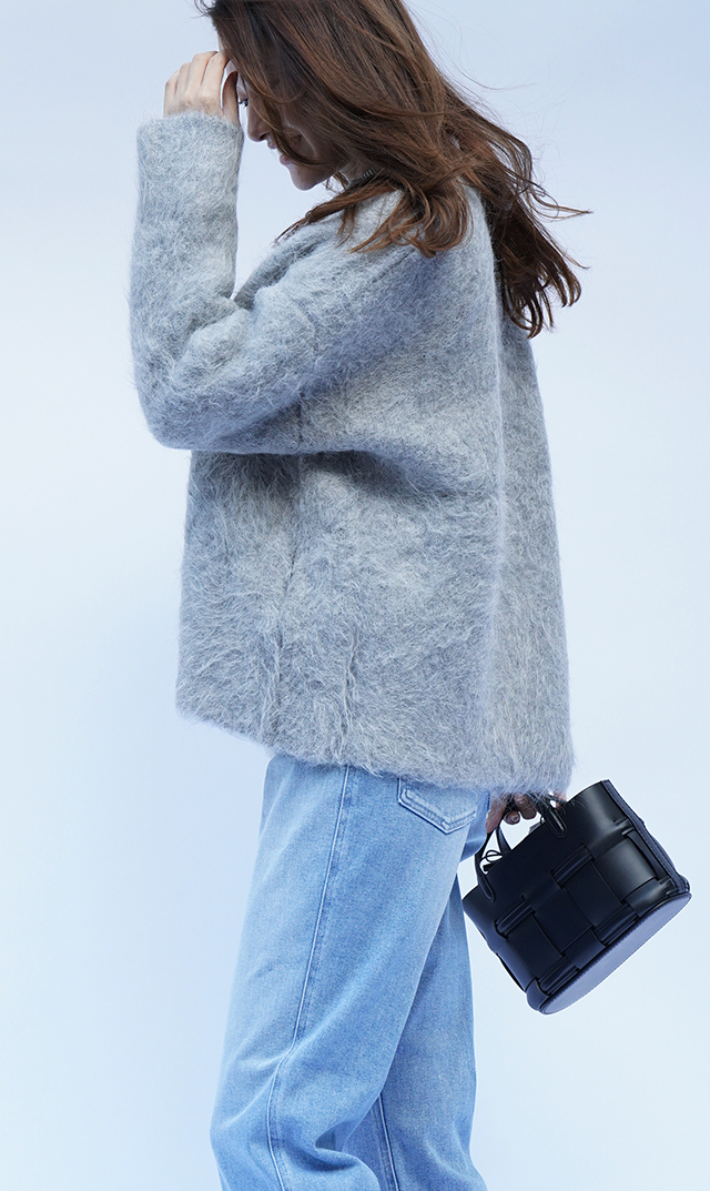 オルセットナイロンショルダー付きRETE バッグ黒