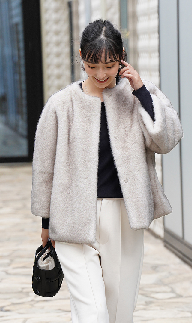 オルセットナイロンショルダー付きRETE バッグ黒