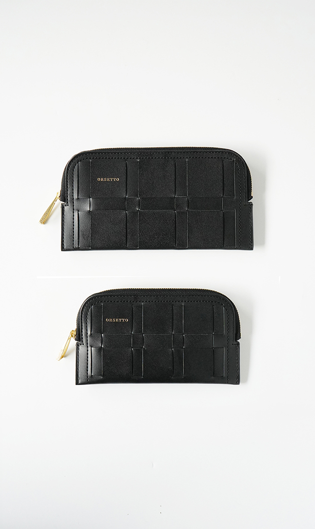 オルセットレザー長財布・ミニ財布２タイプ黒