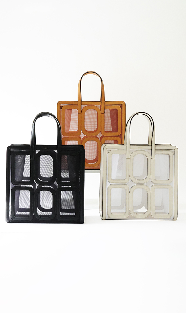 【オルセット(ORSETTO】TULLEナイロンチュールトートバッグ(3色展開）