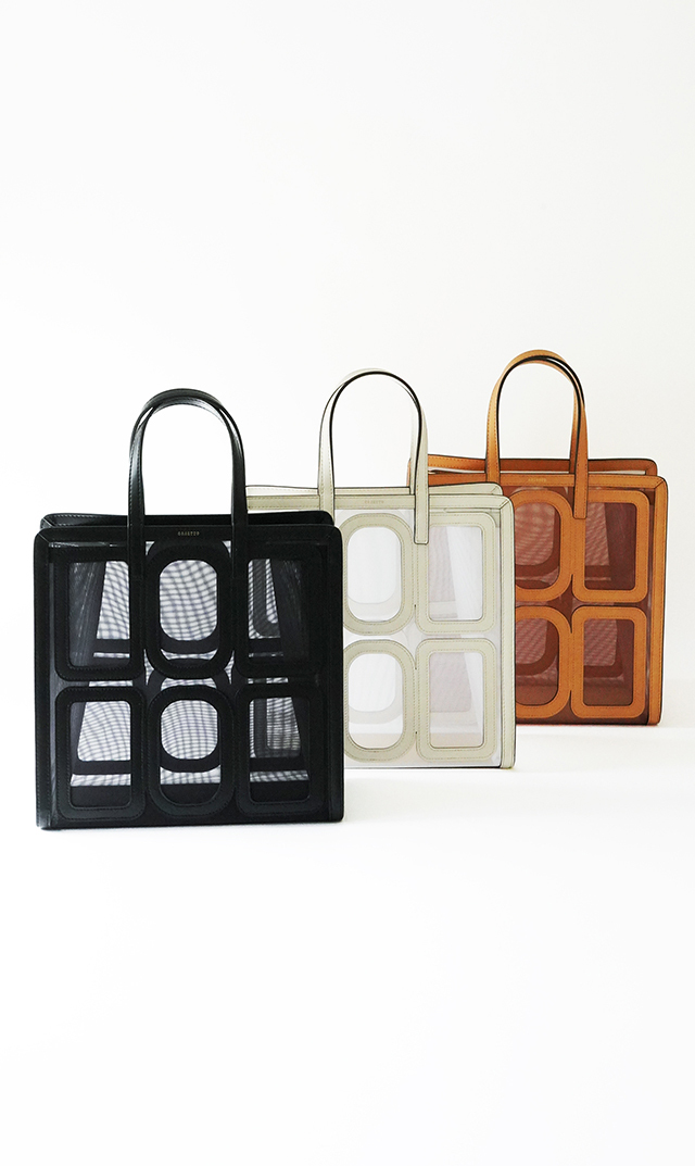 【オルセット(ORSETTO】TULLEナイロンチュールトートバッグ(3色展開）