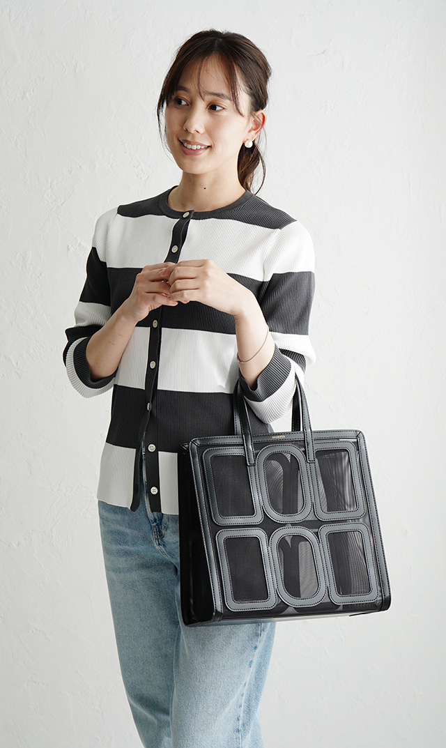 【オルセット(ORSETTO】TULLEナイロンチュールトートバッグ(3色展開）