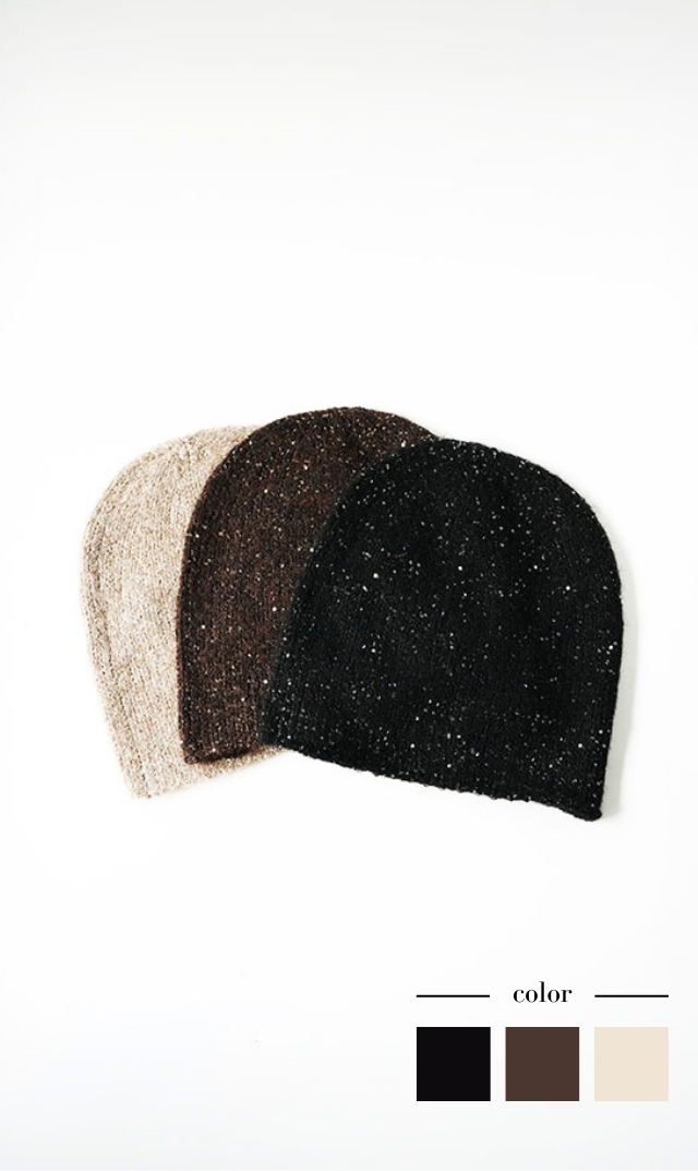 【プロヴォーク(provoke）】スパンコールニットキャップ(3色展開）
