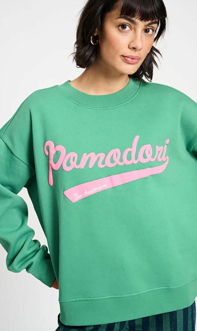 【ポム アムステルダム(pom AMSTERDAM）】POMODORI PINEスウェット(2色展開）
