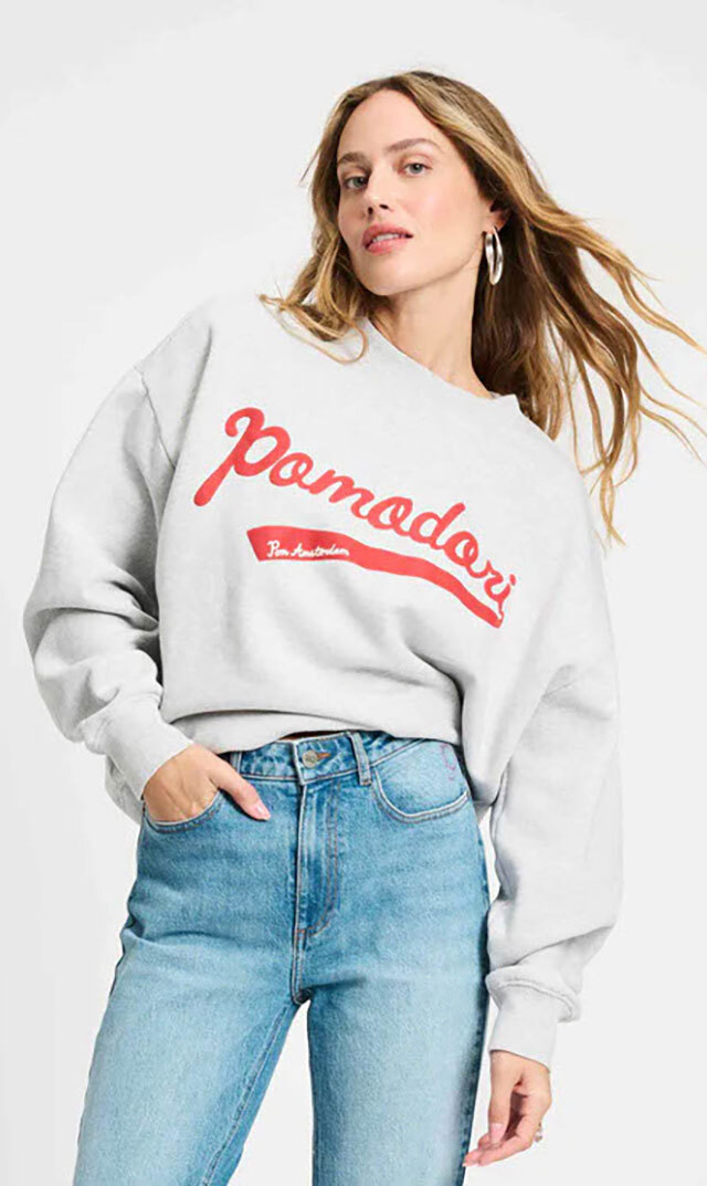 【ポム アムステルダム(pom AMSTERDAM）】POMODORI PINEスウェット(2色展開）