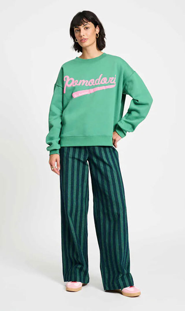 【ポム アムステルダム(pom AMSTERDAM）】POMODORI PINEスウェット(2色展開）