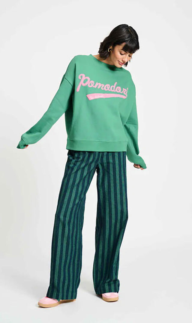 【ポム アムステルダム(pom AMSTERDAM）】POMODORI PINEスウェット(2色展開）