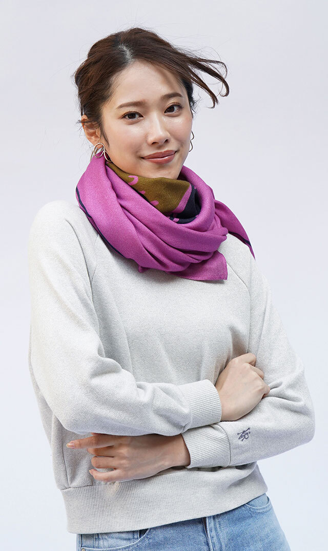 【ポム アムステルダム(pom AMSTERDAM）】ショール(3柄展開）