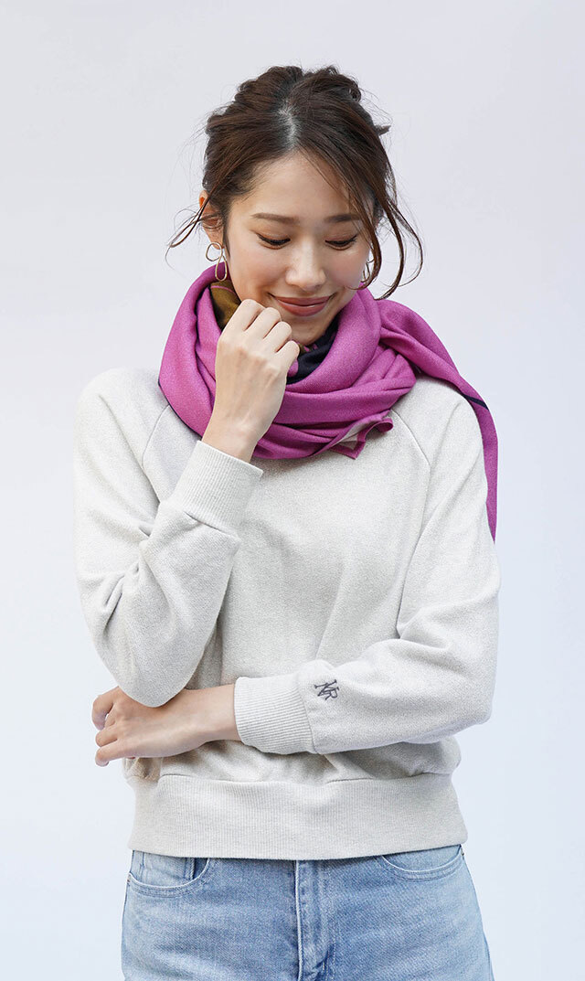 【ポム アムステルダム(pom AMSTERDAM）】ショール(3柄展開）