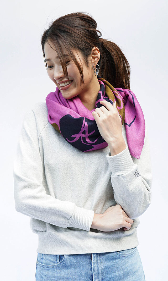 【ポム アムステルダム(pom AMSTERDAM）】ショール(3柄展開）