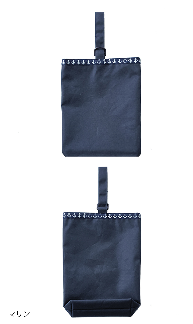 スマイリッシュ】ネイビーナイロンシューズ袋