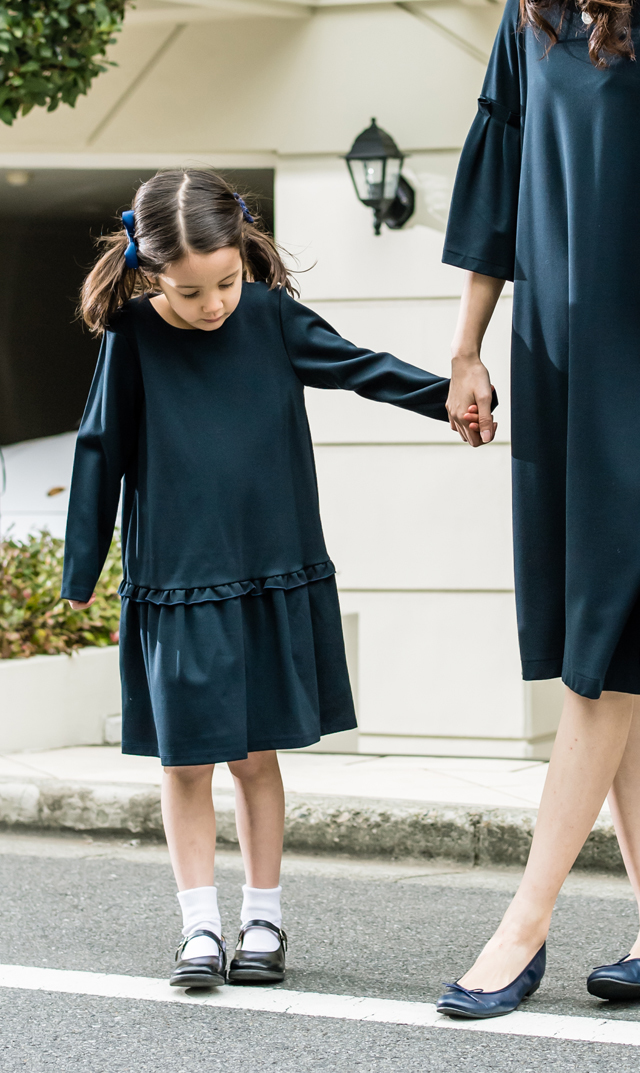 ヴィリーナ Virina リリィキッズドレス ネイビー