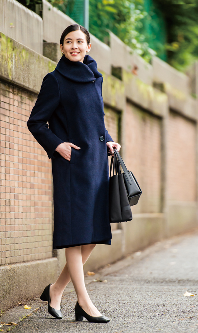 ヴィリーナ Virina 3wayジェーンコート ネイビー