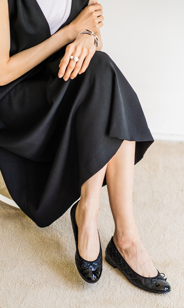 歩きやすさを追求したママのためのバレエシューズ