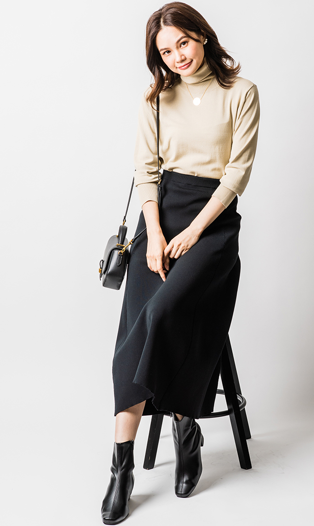 ヴィリーナ プリーツスカート Venus 無地プリーツスカート綾織（58cm丈